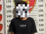 Tersangka MTNN di Polsek Cerme Polres Gresik.