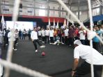 Bupati Setyo Wahono didampingi Wakil Bupati Nurul Azizah secara resmi membuka gelaran Pekan Olahraga Kabupaten (Porkab) II