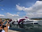 Kapal cepat Bahari Ekspress yang melayani Banyuwangi - Denpasar.