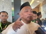 Ketua PCNU Jombang, KH Fahmi Amrullah saat memberikan keterangan.(istimewa)