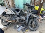 Sepeda motor BeAt yang terlibat laka.(istimewa)