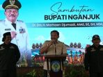IMG-20260711-WA0013 Bupati Nganjuk, Marhaen Djumadi saat memberikan sambutan pada Peringatan Harlah PPDI ke-20