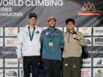 IMG-20260713-WA0031 Putra Tri Ramadani atau akrab disapa Srondeng. Ia berhasil meraih medali perunggu ajang World Climbing Series kategori lead yang berlangsung di Chamonix, Prancis. (Istimewa)
