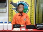 IMG-20260717-WA0012 Terduga pelaku MN, 27, dan barang bukti 7.000 butir pil LL (koplo) diamankan polisi.