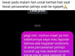 IMG-20260722-WA0037 Tangkapan layar unggahan warga mengenai aksi eksibisionisme di kawasan Jatirejo, Loceret, yang menyita perhatian netizen. Warga berharap kepolisian meningkatkan patroli di lokasi tersebut.