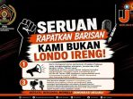 Seruan persatuan PWI dan IJTI yang menolak keras penggunaan istilah Londo Ireng yang merendahkan profesi jurnalis