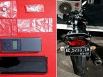 Dua paket sabu seberat 11,14 gram, timbangan digital, ponsel pintar, serta sepeda motor Honda Megapro yang diamankan Satresnarkoba Polres Nganjuk