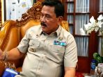 Bupati Nganjuk, Marhaen Djumadi, memberikan keterangan resmi terkait pengawasan dan percepatan 10 Program Strategis Daerah (PSD) sektor infrastruktur di Kabupaten Nganjuk.