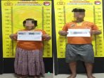 Kedua tersangka diamankan Polres Lamongan.