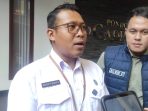 Penelaah Teknis Kebijakan BNNP Jawa Timur, Suyud P. Sunoto, saat memberikan keterangan.(Teguh)