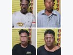 Para tersangka dari Madura diamankan di Polsek Bungah Polres Gresik. (Foto: Ist)