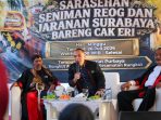 eri cahyadi Wali Kota Surabaya Eri Cahyadi Sarasehan Seniman Reog dan Jaranan se-Surabaya. (Istimewa)