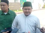 gus rozaq Ketua Umum Yayasan Ponpes Bahrul Ulum, KH Abdurrozaq Sholeh atau Gus Rozak saat memberikan keterangan.(istimewa)