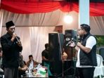 Wakil Bupati Nganjuk, Trihandy Cahyo Saputro memberikan arahan dalam acara Pembinaan Wawasan Kebangsaan di Pendopo Kecamatan Ngronggot.