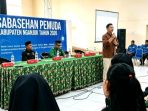nganjuk2 Antusiasme para tokoh pemuda, mahasiswa, dan pegiat lingkungan saat mengikuti Sarasehan Pemuda Nganjuk Tahun 2026
