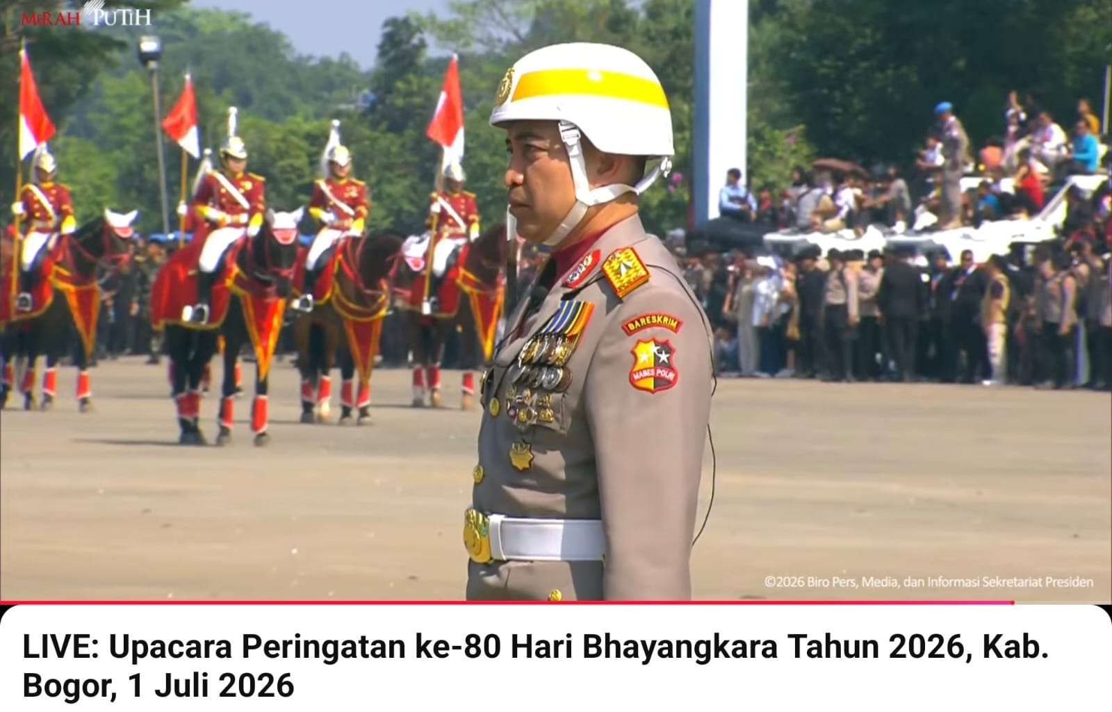 Cerita di Balik HUT Ke-80 Bhayangkara, Brigjen Wahyu Turut Andil sebagai Cadangan Komandan Defile 1 Brigjen Pol. Wahyu Sri Bintoro, S.H., S.I.K., M.Si.
