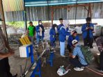 Kegiatan KKN di TPS pengelola sampah warga
