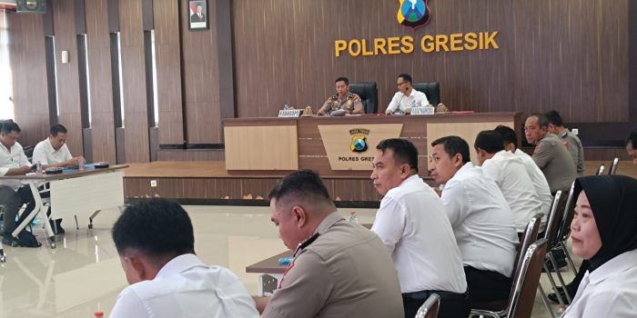Latpra Ops Tumpas Narkoba Semeru 2026 di Polres Gresik.
