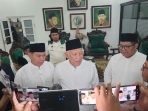 Calon Ketua Umum PBNU Gus kikin saat konferensi pers di Ponpes Tebuireng. (Foto: Ist) Calon Ketua Umum PBNU Gus kikin saat konferensi pers di Ponpes Tebuireng. (Foto: Ist)
