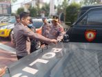 Pengecekan kendaraan dinas Polres Gresik. Pengecekan kendaraan dinas Polres Gresik.