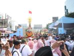 Kirab Ancak Agung di Jember berlangsung meriah. (Foto: Ist) Kirab Ancak Agung di Jember berlangsung meriah. (Foto: Ist)