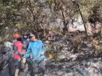 Proses pemadaman kebakaran hutan gunung Bromo