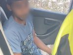 Sopir truk tronton yang kedapatan membawa barang diduga sabu di dalam kabin kendaraan diamankan polisi.(istimewa)