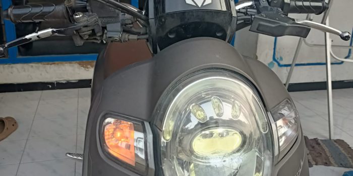 Sepeda motor Scoopy milik Yusuf Raharjo yang raib dicuri.(istimewa)