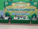Maulid Nabi Muhammad SAW yang diselenggarakan oleh Madrasah Diniyah Hidayatul Mubtadi’in, Yayasan Nurul Hayyun, berkolaborasi dengan Masjid Baitus Sholihin dihadiri Kepala Desa Ngangkatan, Rejoso, Nganjuk