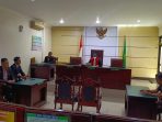 Persidangan gugatan praperadilan di PN Bangil.