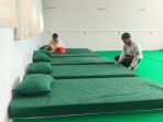 156 kasur disiapkan di MAUWH Bahrul Ulum untuk menyambut para muktamirin Muktamar ke-35 NU. (istimewa)