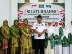 Bupati Nganjuk Marhaen Djumadi bersama jajaran PC Muslimat NU Kabupaten Nganjuk menerima kunjungan silaturahmi dan studi banding pengurus PC Muslimat NU Kabupaten Lampung Tengah