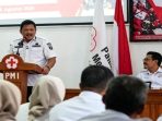 Bupati Nganjuk Marhaen Djumadi saat memberikan arahan dan membuka secara resmi Musyawarah Kabupaten (Muskab) XIX PMI Kabupaten Nganjuk Tahun 2026 di Aula PMI Kabupaten Nganjuk