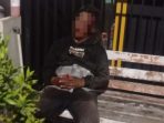 Pelaku curanmor babak belur dihajar massa. (Foto: Ist)
