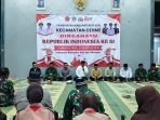 Tasyakuran HUT ke-81 RI di Kecamatan Manyar, Gresik.