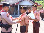 Kapolres Gresik AKBP Ramadhan Nasution membukan Latgab Saka Bhayangkara.