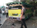 Odong-odong terlibat kecelakaan maut di Desa Boboh, Kecamatan Menganti, Gresik. (Foto: Ist)