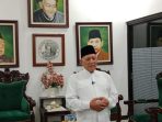 Gus Kikin saat menyampaikan pandangan tentang arah NU ke depan di Jombang.(istimewa)